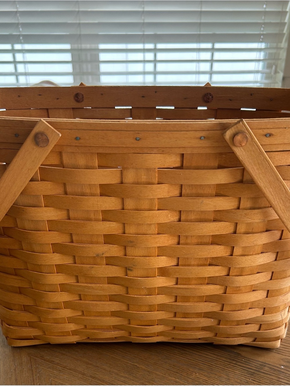 Longaberger Woven Basket in Natural Brown